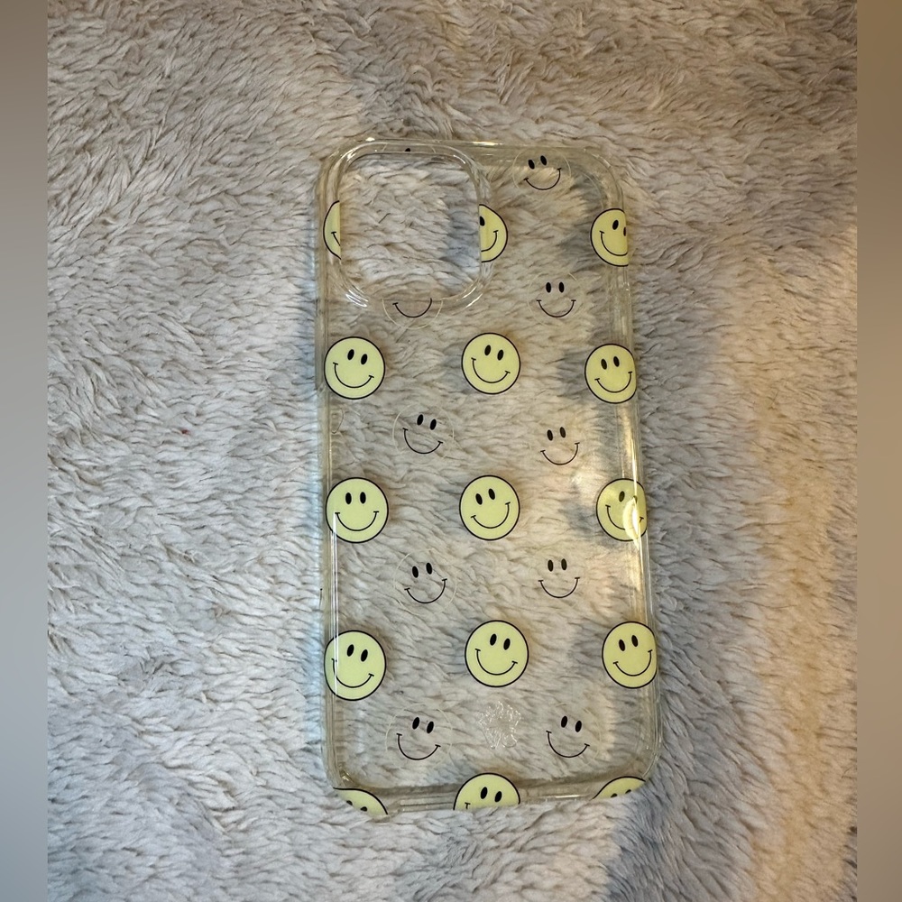 Velvet caviar iPhone 12 Pro Max smiley clear limited edition case